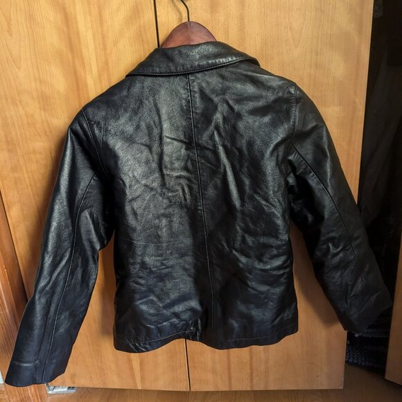Youth Vintage Gap Leather Jacket L - Picture 2 of 10